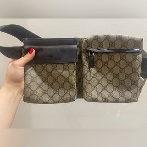 SOLD 🥰Gucci Coated Canvas GG Belt Bag